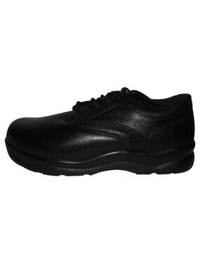 Ariya Classic Aetrex Shoes Mens 12.5 X-Wide Black Pebbled Lace-up Casual